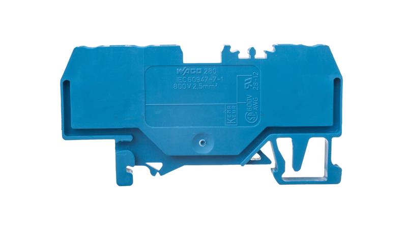 Złączka szynowa 3-przewodowa 2,5mm2 niebieska 280-684-74237