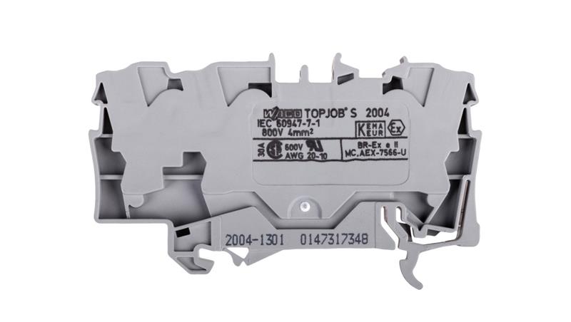 Złączka szynowa 3-przewodowa 4mm2 szara 2004-1301 TOPJOBS-73984