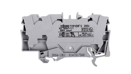 Złączka szynowa 3-przewodowa 4mm2 szara 2004-1301 TOPJOBS-73984