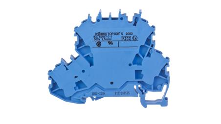 Złączka szynowa 2-pietrowa 2,5mm2 N/N niebieska 2002-2204 TOPJOBS-74101