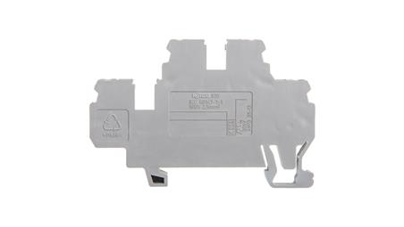 Złączka szynowa 2-piętrowa 2,5mm2 L/L szara 870-501-75233
