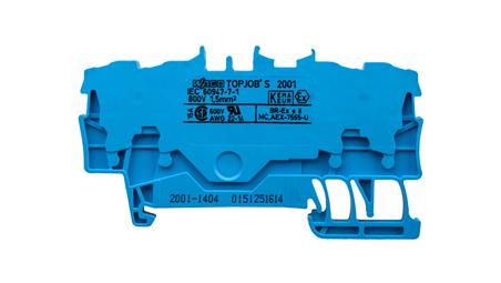Złączka szynowa 4-przewodowa 1,5mm2 niebieska 2001-1404 TOPJOBS-73981