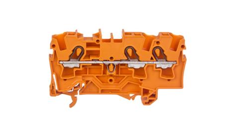 Złączka szynowa 3-przewodowa 4mm2 pomarańczowa 2004-1302 TOPJOBS-74317