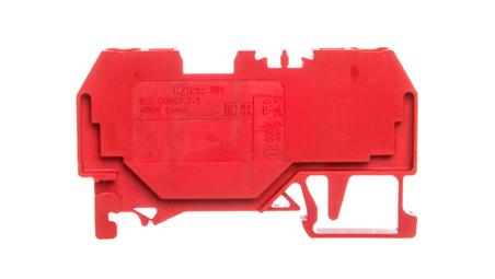 Złączka szynowa 2-przewodowa 4mm2 czerwona 281-903-74246