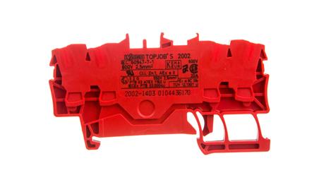 Złączka szynowa 4-przewodowa 2,5mm2 czerwona 2002-1403 TOPJOBS-73960