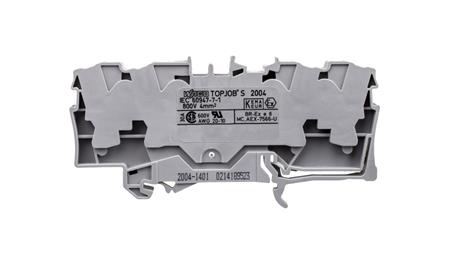 Złączka szynowa 4-przewodowa 4mm2 szara 2004-1401 TOPJOBS-74001