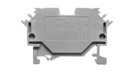 Złączka szynowa 2-przewodowa 4mm2 szara 281-601-74247