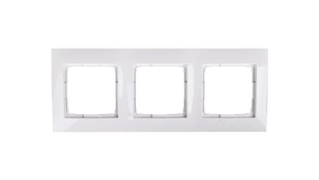 Simon 54 Premium Ramka potrójna biała /do karton-gips/ DRK3/11-36353
