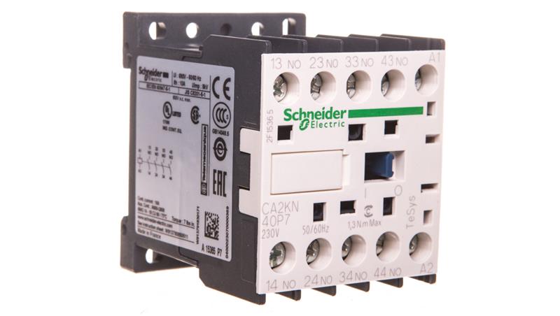 Stycznik pomocniczy 10A 4Z 0R 230V AC CA2KN40P7-14204 Stycznik pomocniczy 10A 4Z 0R 230V AC CA2KN40P7-14204