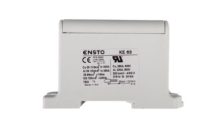 Złączka szynowa 2-przewodowa 35-150mm2 szara KE63-74175