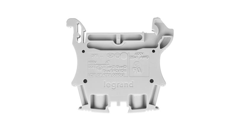 Złączka szynowa 2-przewodowa 6mm2 szara 037162-74296 Złączka szynowa 2-przewodowa 6mm2 szara 037162-74296