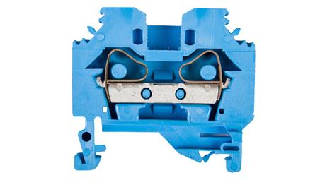 Złączka szynowa 2-przewodowa 6mm2 niebieska 282-104-74094