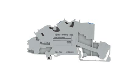 Złączka szynowa 3-pietrowa 4mm2 N/L/PE szara TOPJOBS 2003-7646-75220