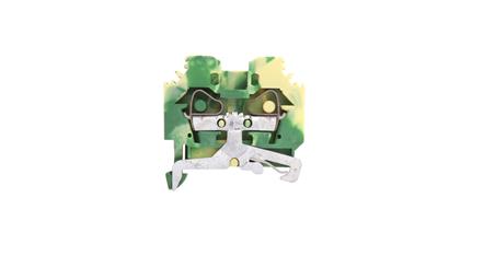 Złączka szynowa ochronna 6mm2 żółto-zielona 282-107-75344