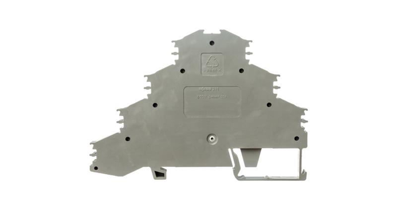 Złączka szynowa 4-pietrowa 4mm2 do silników elektrycznych L1 - L2 - L3 szara 281-532-74255 Złączka szynowa 4-pietrowa 4mm2 do silników elektrycznych L1 - L2 - L3 szara 281-532-74255