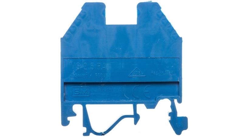 Złączka szynowa gwintowa 2,5mm2 niebieska VS 2,5 PA N 003901001-111995