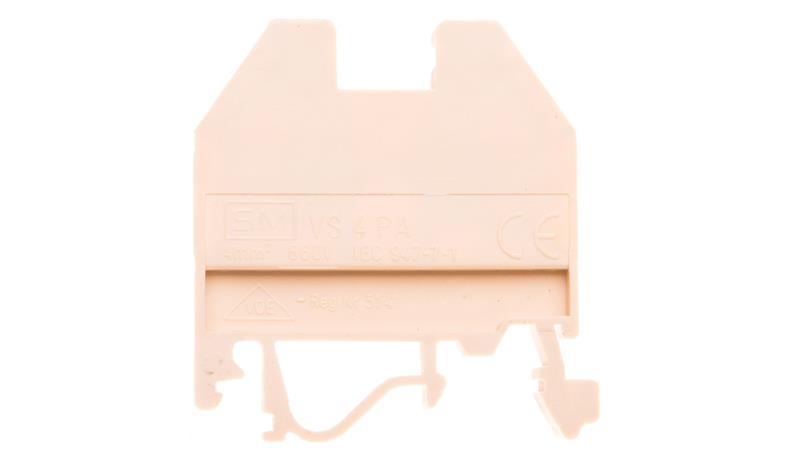 Złączka szynowa gwintowa 4mm2 beżowa VS 4 PA 003901037-111990