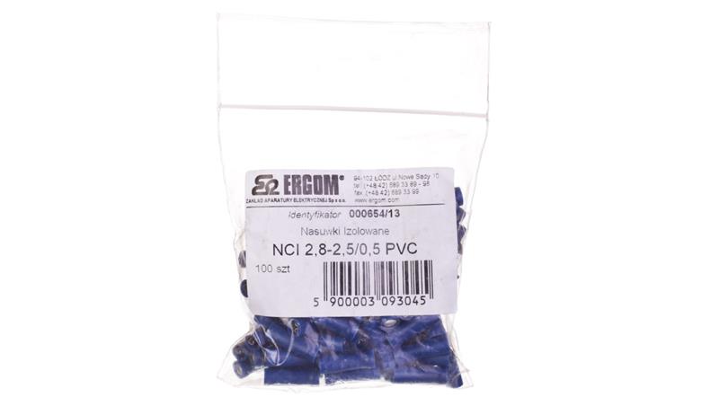Nasuwka całkowicie izolowana NCI 2,8-2,5/0,5 PCV E10KN-03010302201 /100szt./-73834