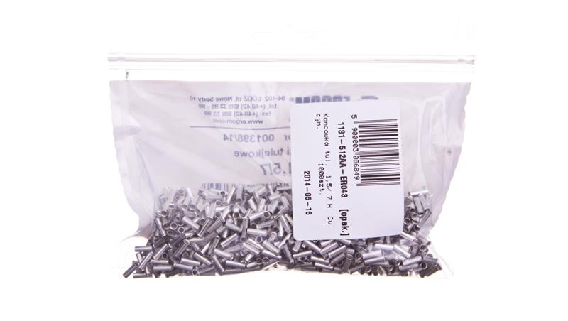 Końcówka tulejkowa H 1,5/7 E08KH-01010101800 /1000szt./-78378