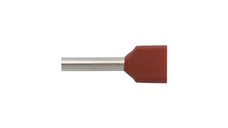 Końcówka tulejkowa izolowana HI 2X1,5/12 czerwona E08KH-02020105301 /100szt./-78201
