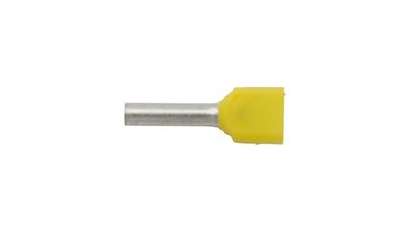 Końcówka tulejkowa izolowana HI 2X1/10 żółta E08KH-02020104921 /100szt./-78249