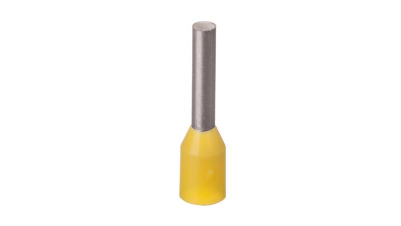 Końcówka tulejkowa izolowana TI 1mm2/8mm żółta cynowana TI1L8DE /100szt./-78338