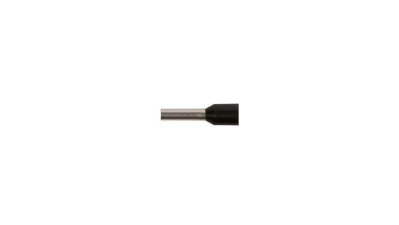 Końcówka tulejkowa izolowana TI 1,5mm2/8mm czarna cynowana TI1,5L8 /100szt./-78199