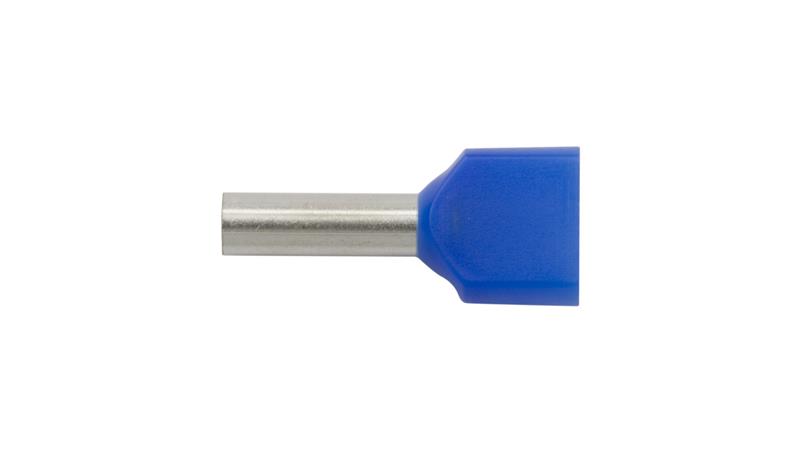 Końcówka tulejkowa izolowana HI 2X2,5/10 niebieska E08KH-02020105521 /100szt./-78106