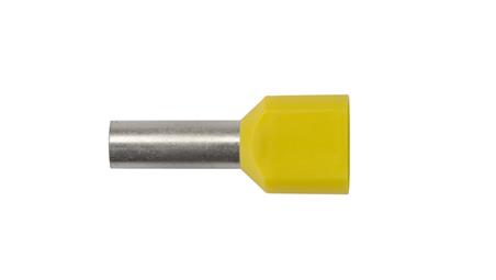 Końcówka tulejkowa izolowana HI 2X6/14 DIN żółta E08KH-02020102401 /100szt./-78100