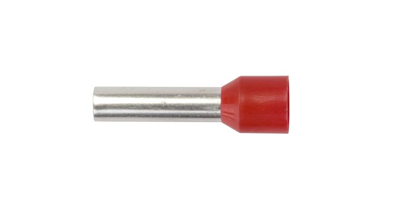 Końcówka tulejkowa izolowana TI 10mm2/18mm czerwona cynowana TI10L18 /100szt./-78227