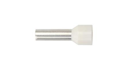 Końcówka tulejkowa izolowana HI 10/15 kość słoniowa E08KH-02010107101 /100szt./-78337