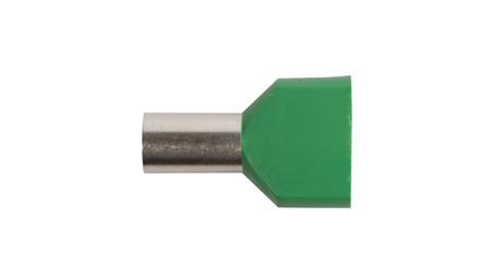 Końcówka tulejkowa izolowana HI 2X16/14 zielona E08KH-02020102901 (50szt.)-78261