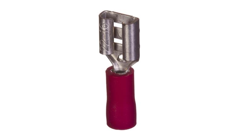 Nasuwka izolowana NI 6,3-1/0,8 PCV E10KN-03010103401 /100szt./-73833 Nasuwka izolowana NI 6,3-1/0,8 PCV E10KN-03010103401 /100szt./-73833