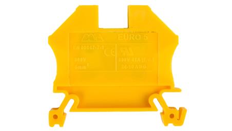 Złączka szynowa 2-przewodowa 6mm2 żółta EURO 43407N-74093