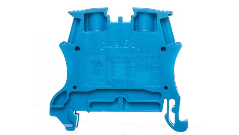 Złączka szynowa 2-przewodowa 6mm2 niebieska 037102-74208