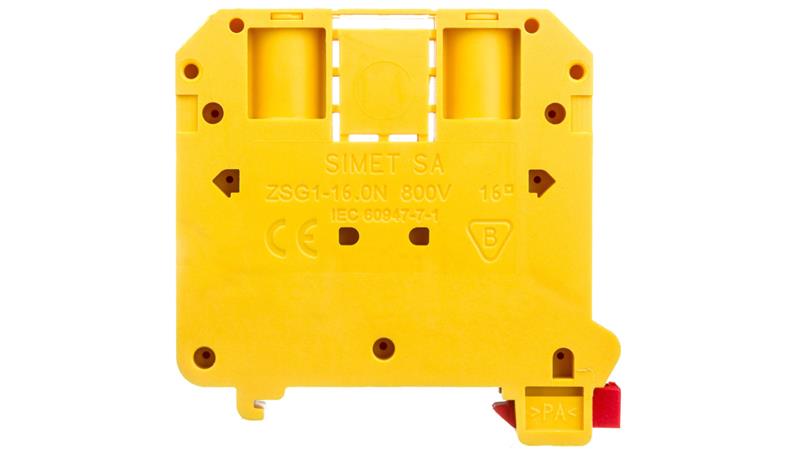 Złączka szynowa gwintowa 2,5-16mm2 żółta ZSG 1-16.ON 11621314-73992