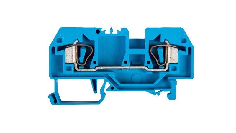 Złączka szynowa 2-przewodowa 6mm2 niebieska 282-904-74129