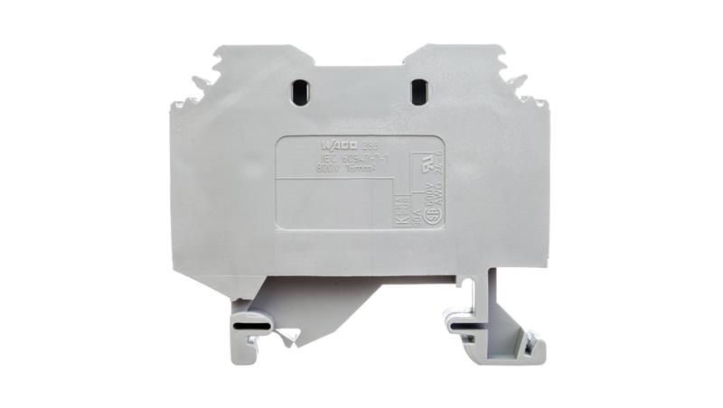 Złączka szynowa 2-przewodowa 16mm2 szara 283-101-74054