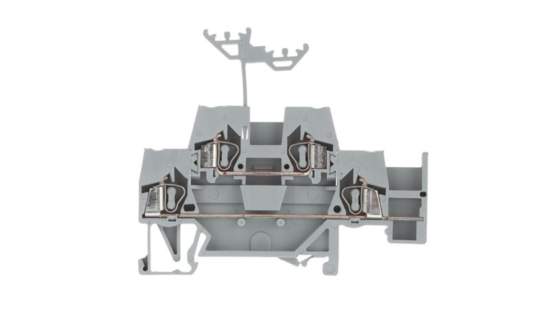 Złączka szynowa 2-piętrowa 2,5mm2 L / L szara 280-520-75241