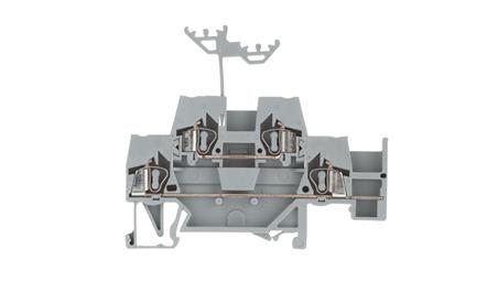 Złączka szynowa 2-piętrowa 2,5mm2 L / L szara 280-520-75241