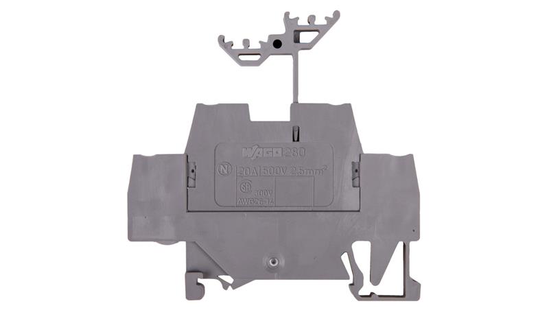 Złączka szynowa 2-piętrowa 2,5mm2 szara 280-519-75240 Złączka szynowa 2-piętrowa 2,5mm2 szara 280-519-75240