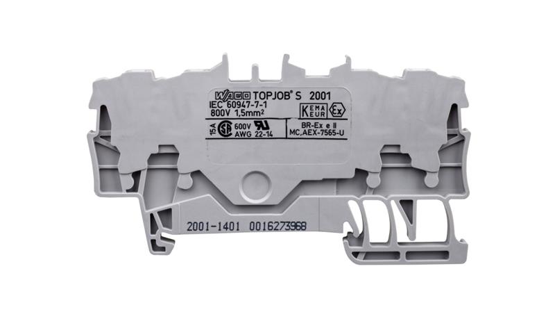 Złączka szynowa 4-przewodowa 1,5mm2 szara 2001-1401 TOPJOBS-73957