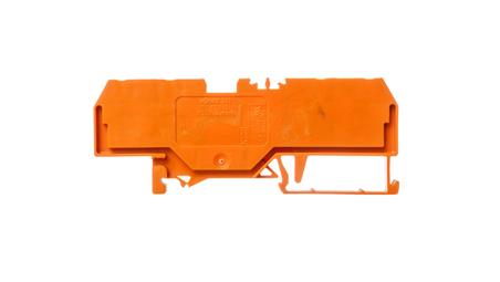 Złączka szynowa 4-przewodowa 4mm2 pomarańczowa 281-653-74254