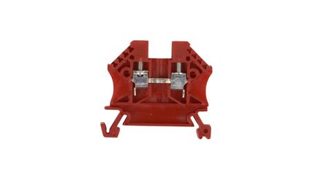 Złączka szynowa 2-przewodowa 2,5mm2 czerwona EURO 43408RD-74039