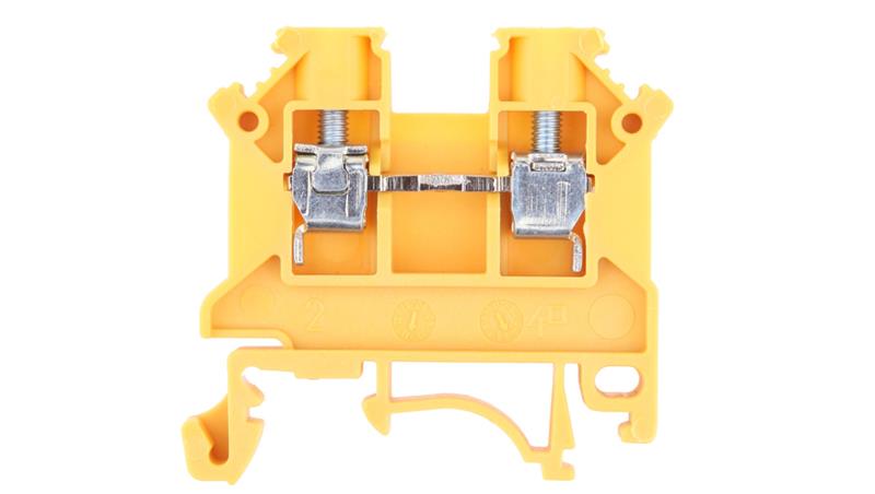 Złączka szynowa 2-przewodowa 4mm2 żółta NOWA ZSG 1-4.0Nz 11321314-73945