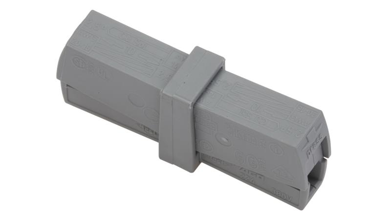 Złączka 2x 0,5-2,5mm2 jasnoszara 224-201 /50szt./-80617