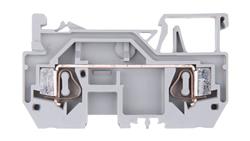 Złączka szynowa 2-przewodowa 4mm2 szara 281-901-74096