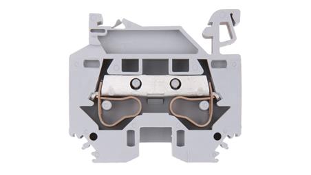 Złączka szynowa 2-przewodowa 10mm2 szara 284-101-74066