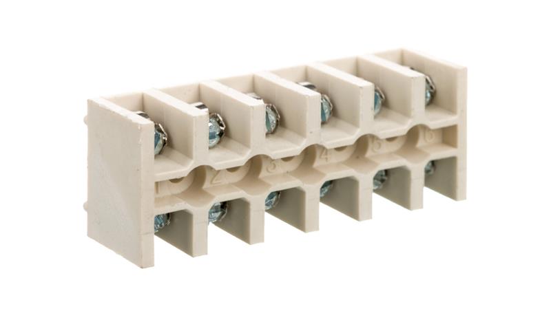 Listwa zaciskowa 6-torowa 4 mm2 biała LZ-B4/6 A12-0C52-80164