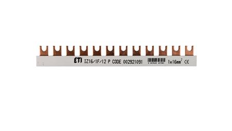 Szyna łączeniowa widełkowa 1P 100A 16mm2 (12 mod.) IZ16/1F/12/P 002921091-26531